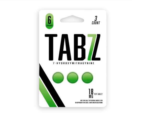Tabz Kratom 7-hydroxymitragynine Extract Tablets 3ct 18mg