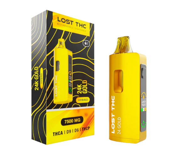 Lost THC V2 7.5 Gram THCA Disposable | Gold Edition