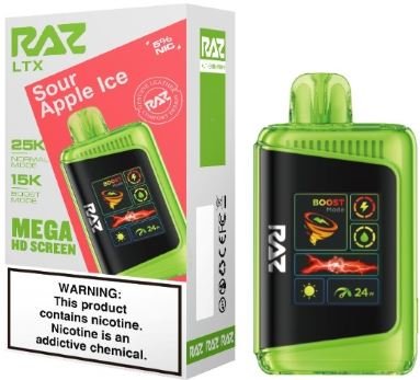 Sour Apple Ice | RAZ 25K LTX
