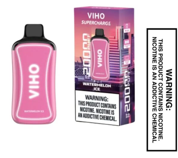 Watermelon Ice Viho Supercharge Vape 20000 Puffs