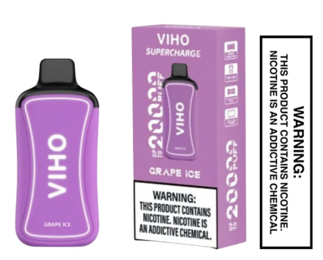 Grape Ice Viho Supercharge Vape 20000 Puffs